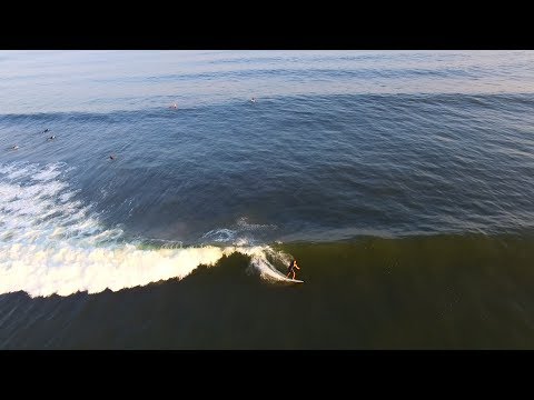 Hurricane Gert Surfing Drone - Gilgo Beach, Long Island 8/16/17