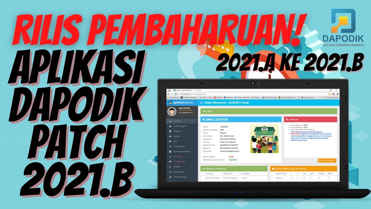 Rilis Pembaharuan Dapodik 2021 A Ke Versi 2021 B Penting Perhatikan Hal Ini Sebelum Instal Youtube