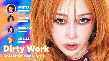 aespa - Dirty Work  (Line Distribution + Lyrics Karaoke) PATREON REQUESTED