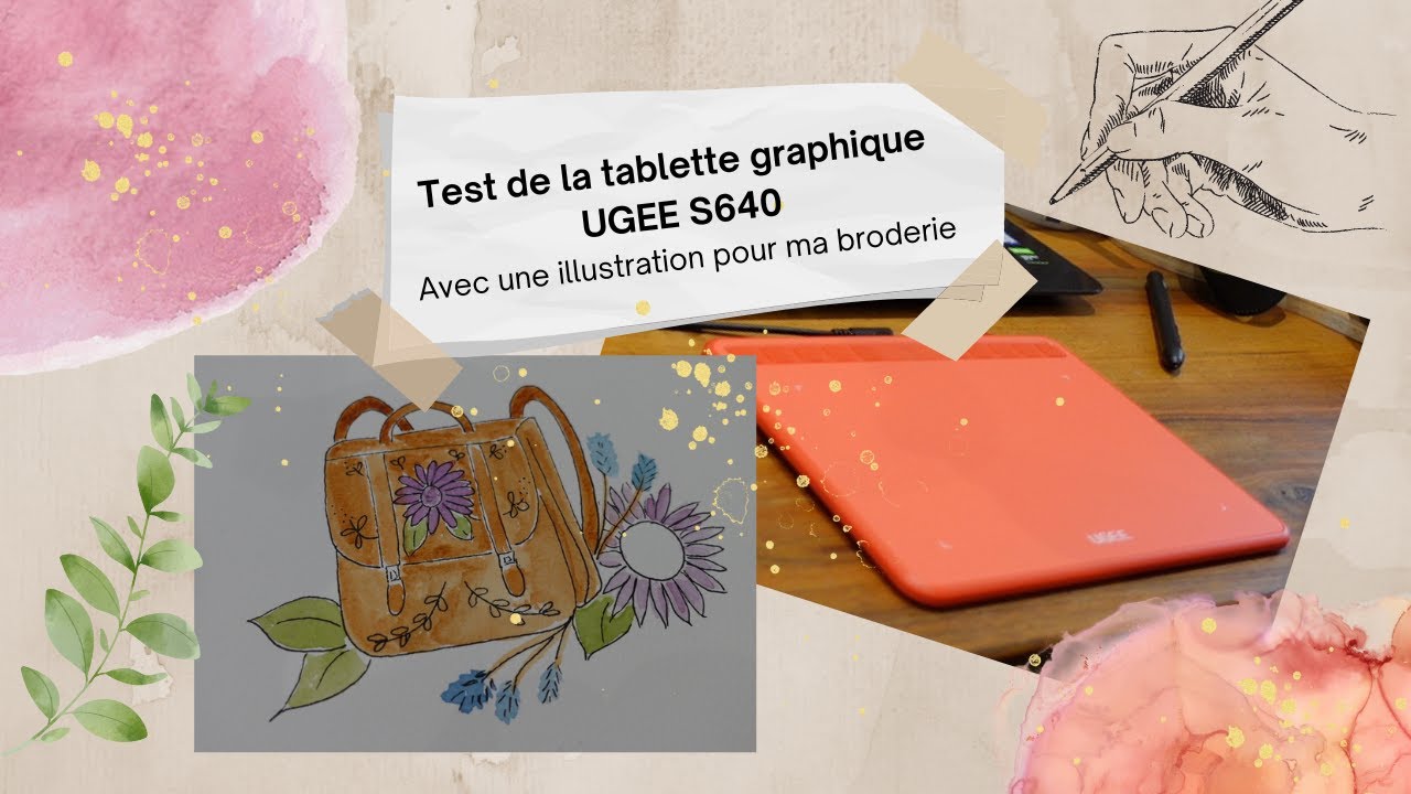 Tablette Graphique UGEE S640 - 6.3x4 Pouces Avec Stylet 8192 Niveaux De Pression