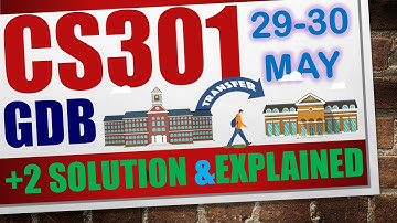 CS301 GDB 2023|CS301 GDB solution 2023|CS301 GDB Solution spring 2023|#cs301 #cs301gdb #gdbsolution