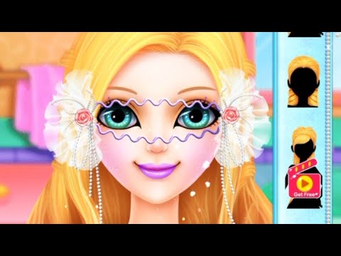 Long hair princess talent makeup and dressup game