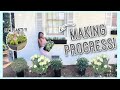 PLANTING FLOWERS, BUILDING WINDOW BOXES, & PLANT SHOPPING!| DIY Exterior Makeover PT. 3  #FIXERUPPER
