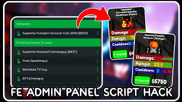 [ FE ] Admin Panel Script Hack - ROBLOX SCRIPTS - Unlock All Admin/Gamepass Units