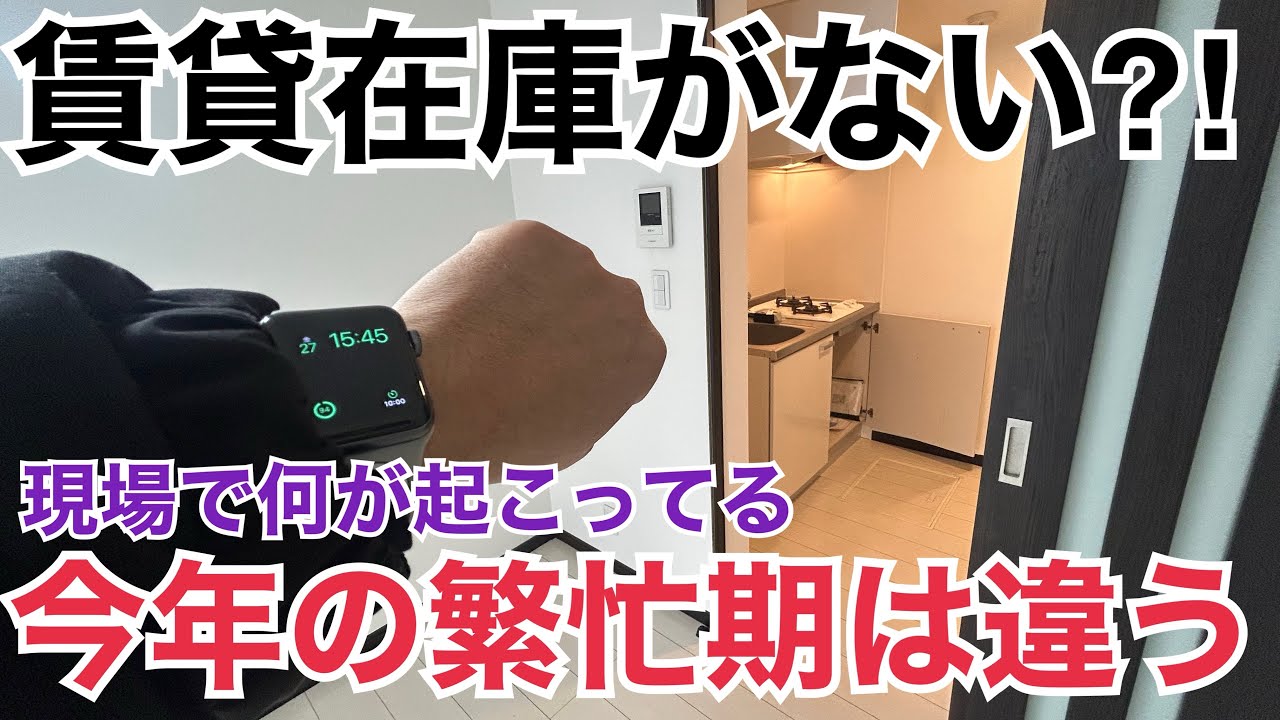 【速報】賃貸単身在庫がない⁈お部屋探し大苦戦ある