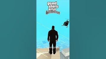 IF YOU GO TO THE TALLEST BUILDING WITH A MAX WANTED LEVEL IN GTA GAMES