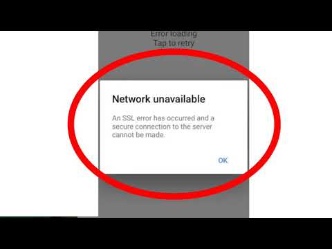 YouTube Fix Network Unavailable An SSL. error has occurred and a secure connection to the in IPhone