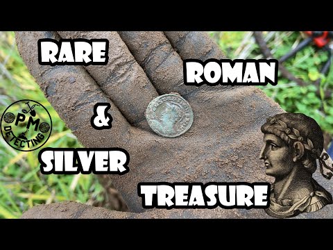Silver treasure!!!  Look, what a condition of that Roman coin! | Metal detecting UK |  Equinox 800