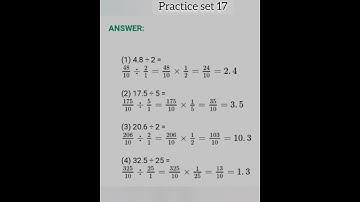 6th maths chapter 5 practice set 17 || Decimal fractions ||