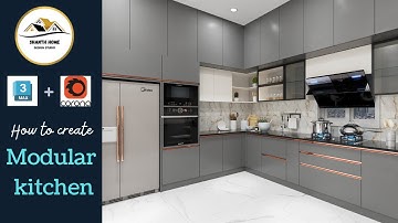 Complete Modular kitchen design using 3dsmax and corona renderer