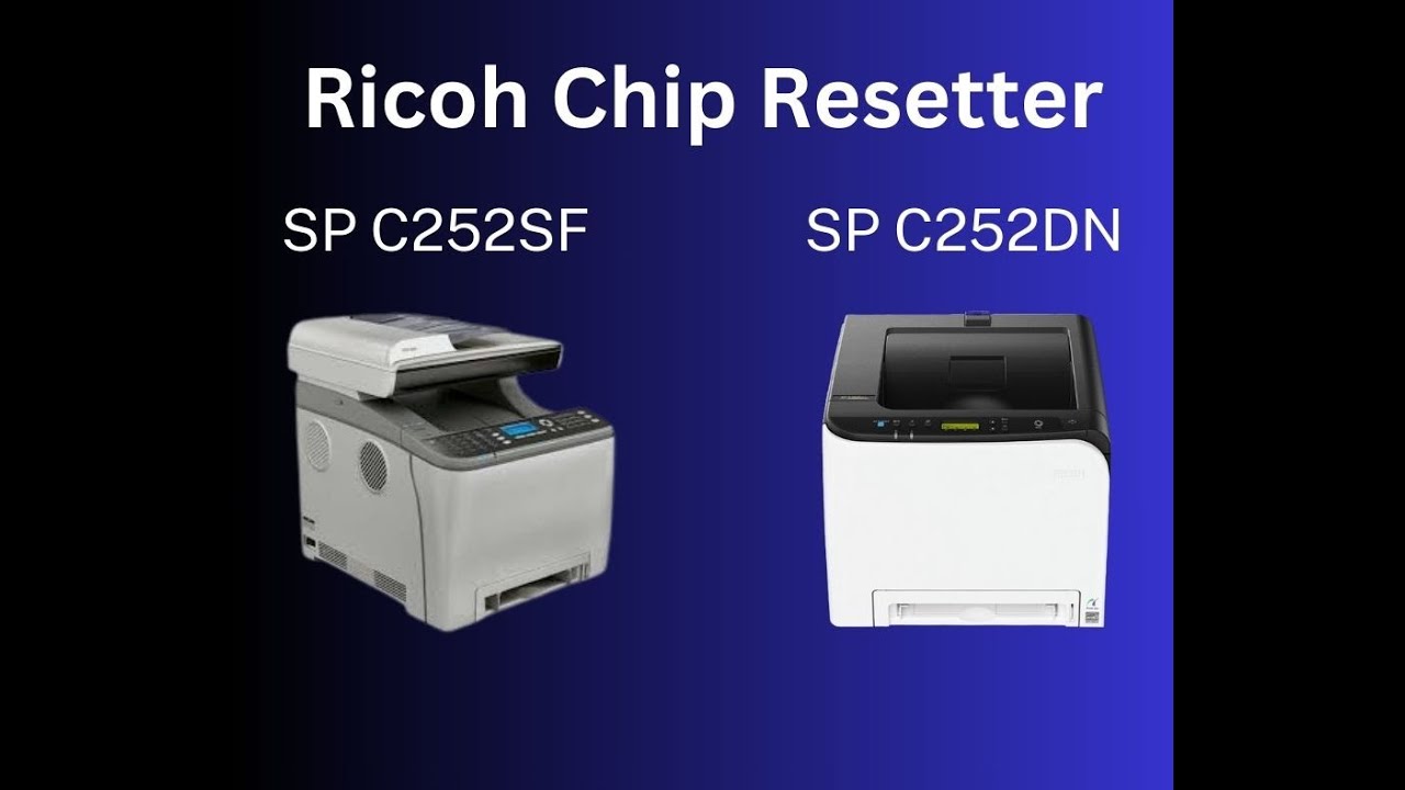Sp 252 how to reset toner chip Ricoh sp c252dn - sp c252sf Resetter - طريقة ...