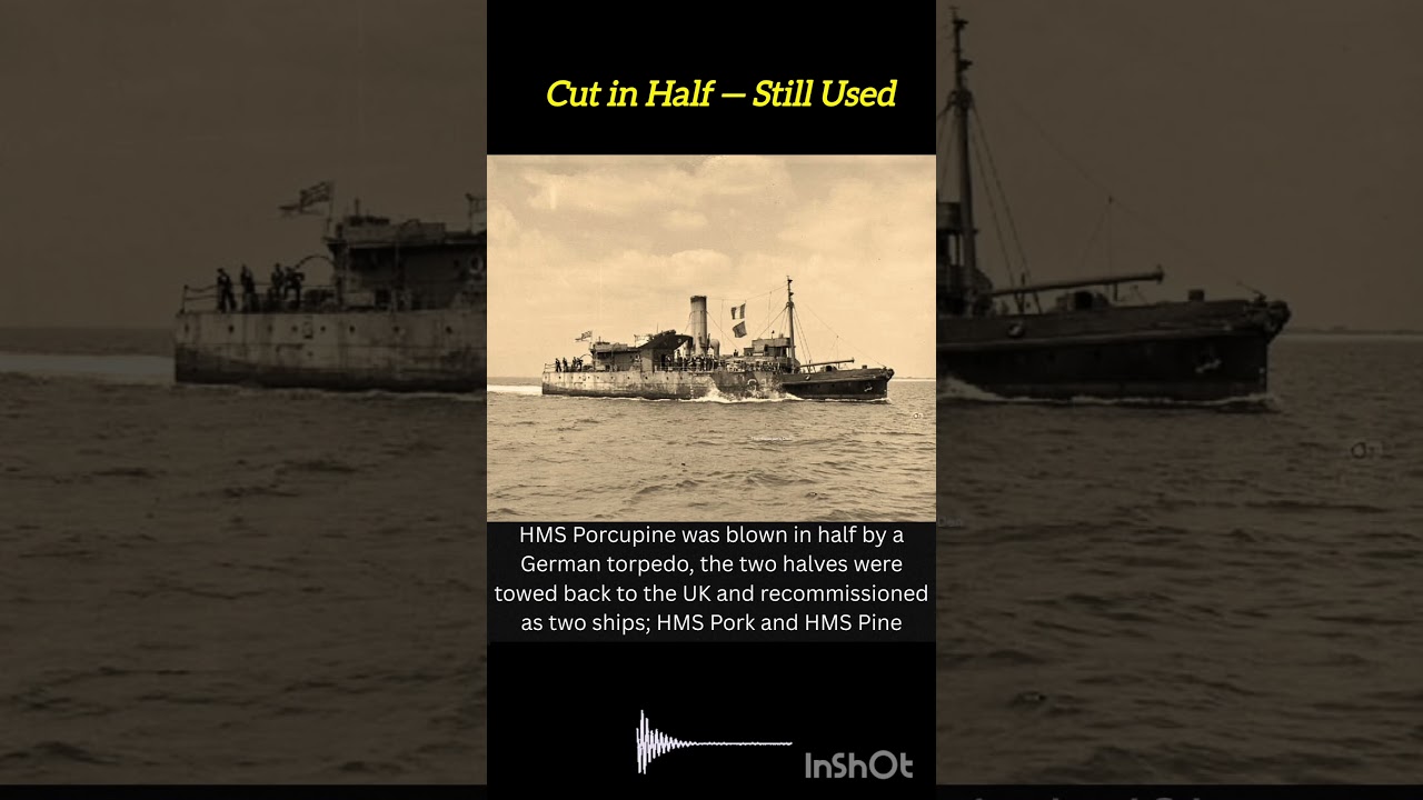 Британский военный корабль, расколотый пополам, — и до сих пор используемый Королевским флотом 
