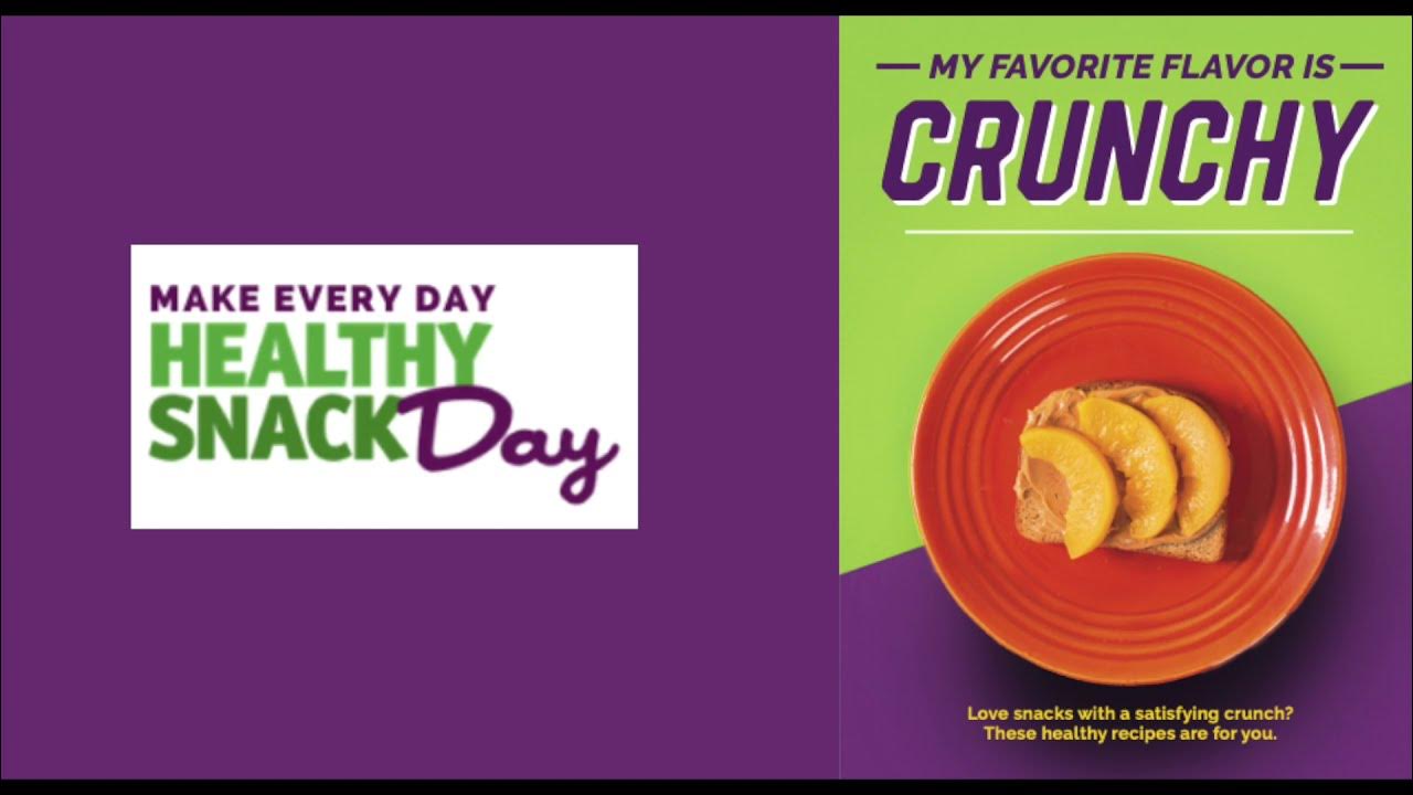 Healthy Snack Day Ruby My Favorite Flavor is Crunchy YouTube