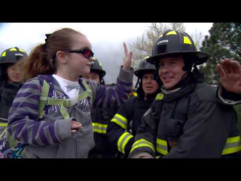 Olivia Gant becomes a firefighter for a day