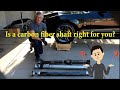 How to install a carbon fiber driveshaft on your Mustang.