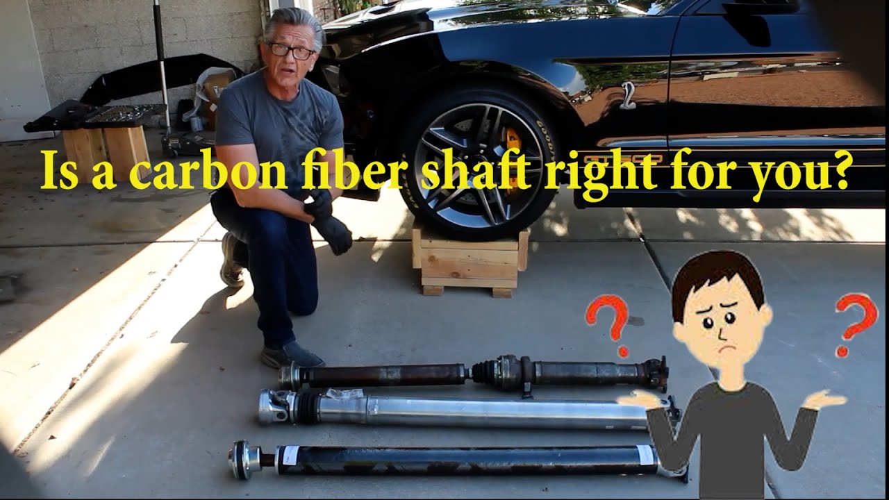 How to install a carbon fiber driveshaft on your Mustang. - YouTube