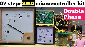✅07 Steps SMD Microcontroller kit For Double Phase Voltage Stabilizer