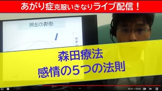 森田療法　感情の5つの法則～緊張と不安が強い方のために