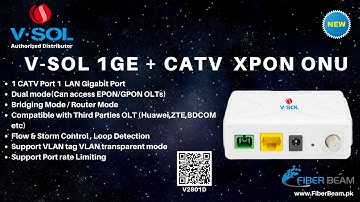 VSOL V2801D 1GE + CATV xPON ONU