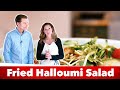 Amazing Keto Fried Halloumi Salad Recipe | Karen and Eric Berg