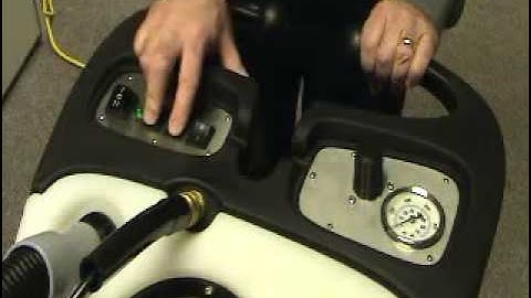 PEX Heated Portable Carpet Extractor Control Panel