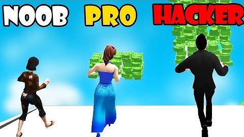 NOOB vs PRO vs HACKER - Money Run 3D | Satisfying Games (Android,iOS)