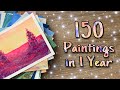 2022 art portfolio  150 paintings in one year