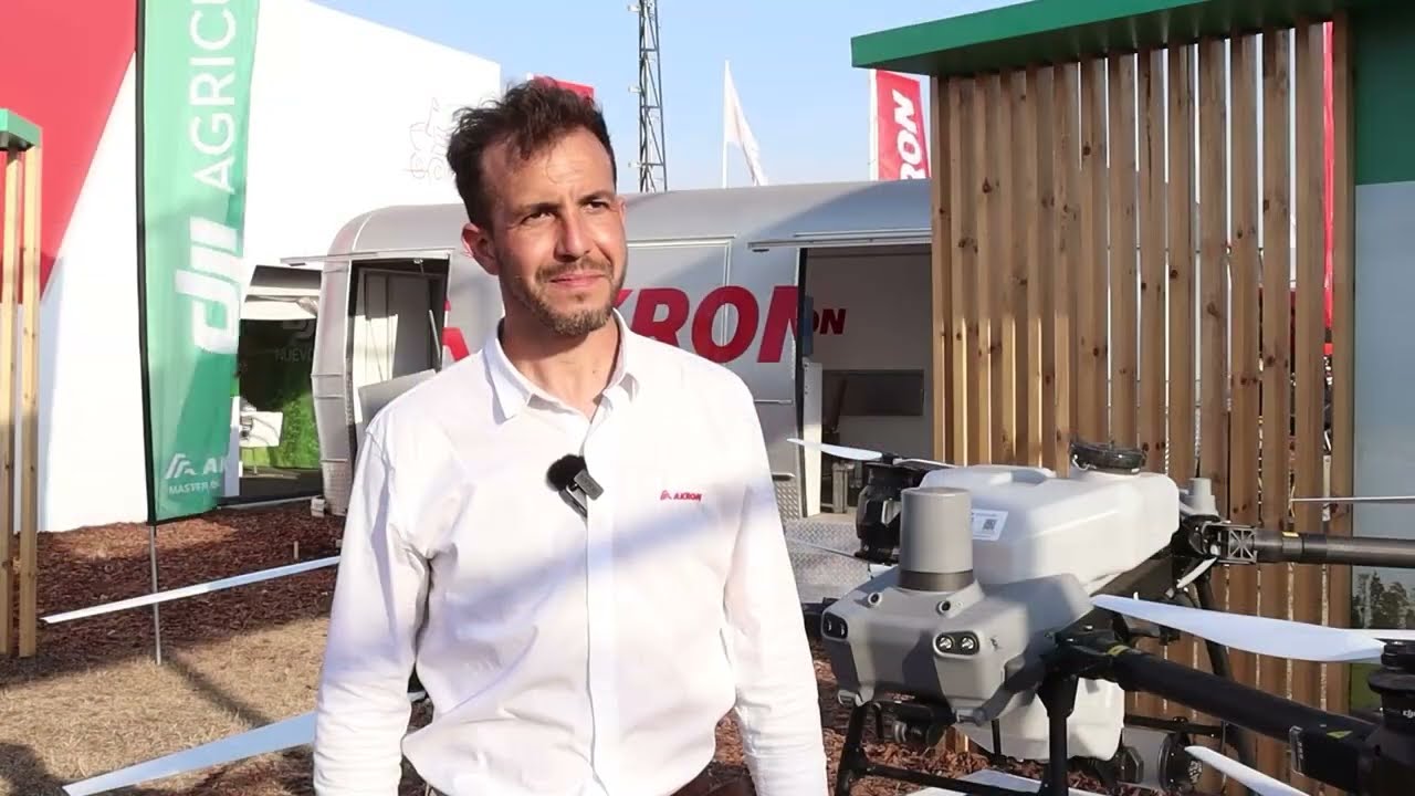 El Drone Agrícola DJI Agras T50 que presentó Akron en Agroactiva 2024