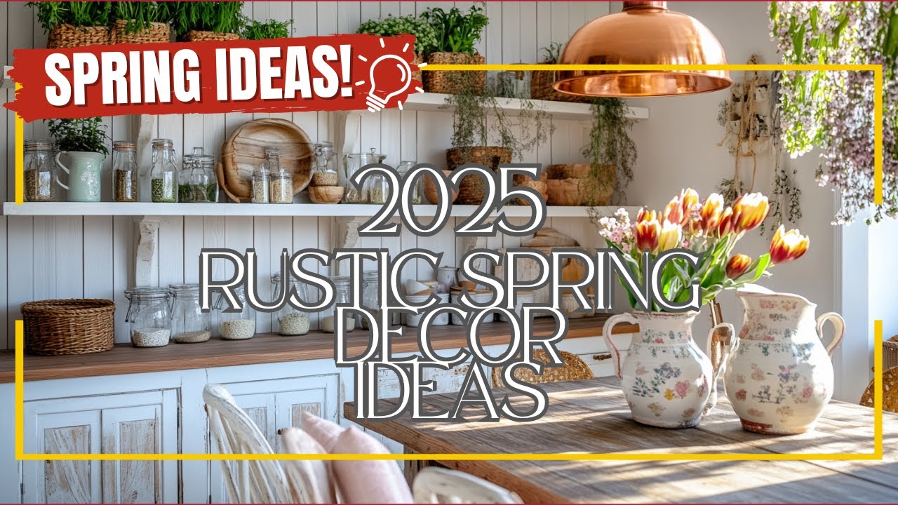 2025 Cozy Rustic Spring Decor Ideas, Easy Ways to Bring Fresh Elegance ... - Easy Ways To Bring Decoco Into Your Home