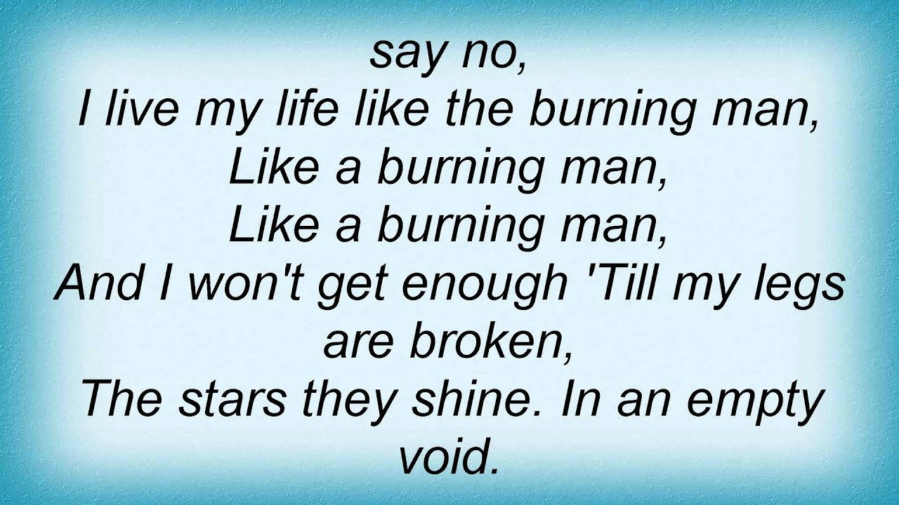Third Eye Blind Burning Man Lyrics YouTube