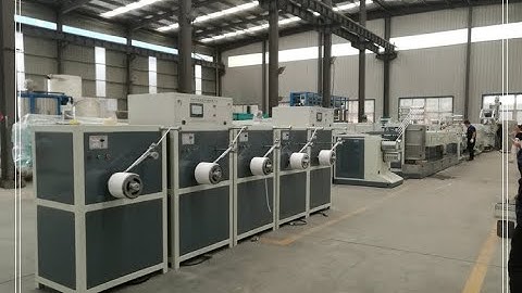 PLC Control PP Four Straps Making Machine