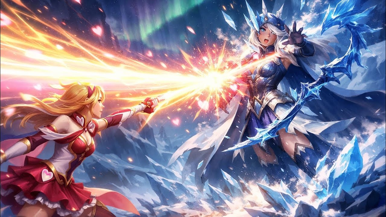 ASHE TROLL VS LUX FEDEADA🥵 🔥💧💧- WILD RIFT