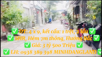 NHÀ PHỐ GIÁ RẺ || Hẻm 193, Đường Số 6, P. Bình Hưng Hòa B, Q. Bình Tân #MinhĐăngLand