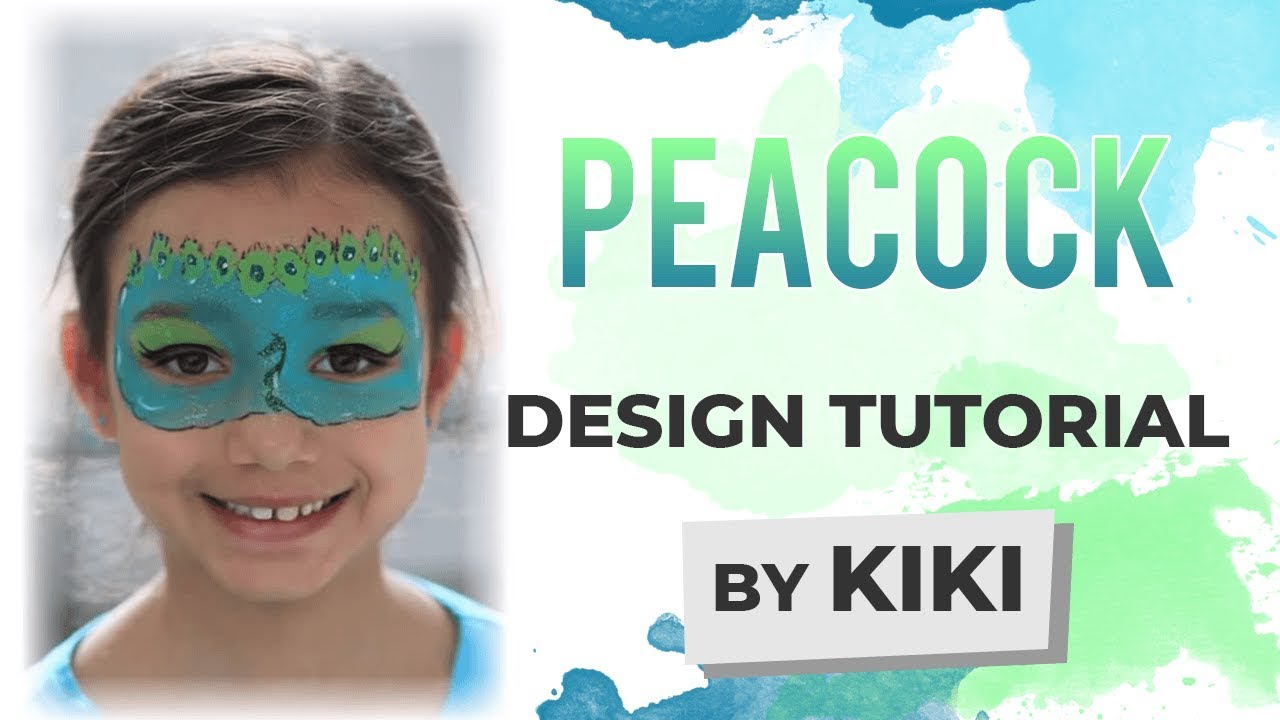 Peacock Face Painting Tutorial YouTube