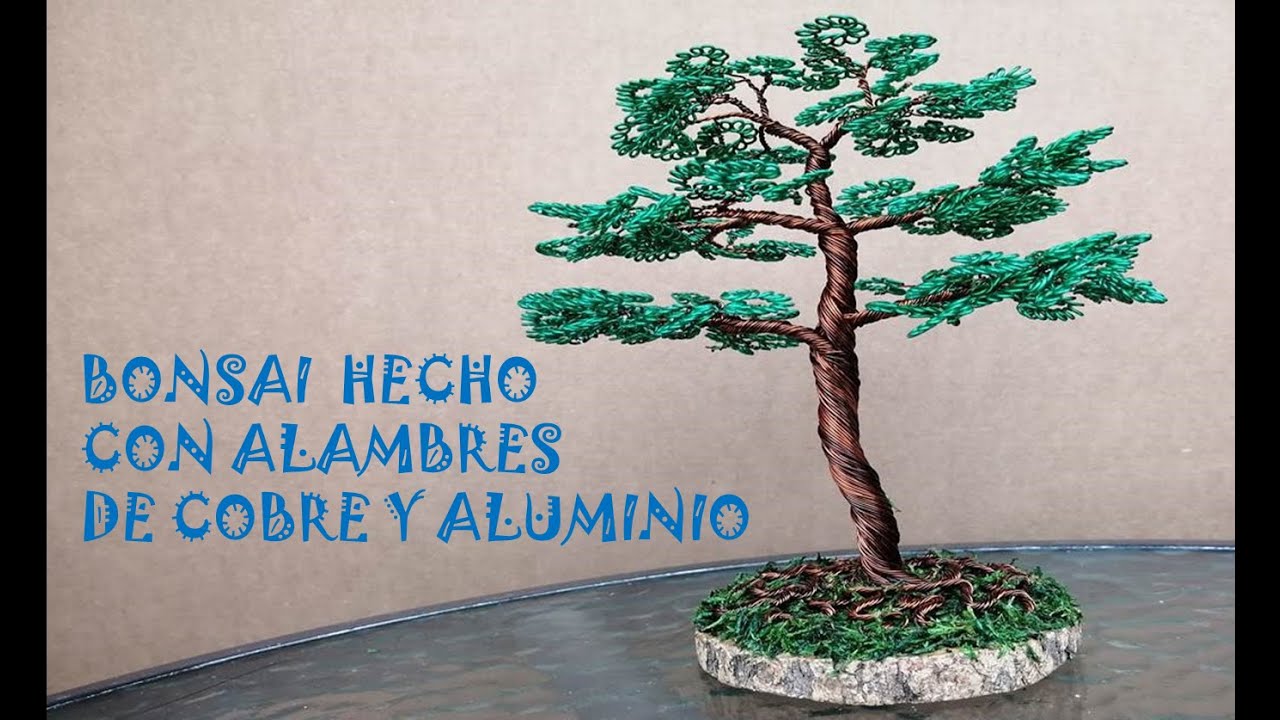 COMO HACER BONSAI CON ALAMBRES DE COBRE Y ALUMINIO 