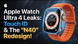 Apple Watch Ultra 4 Leaks: Touch ID & The N40 Redesign!