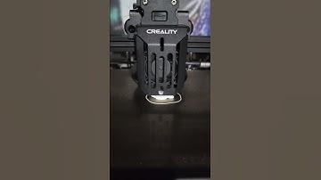 The Creality Ender 5 s1 working through the first test print.