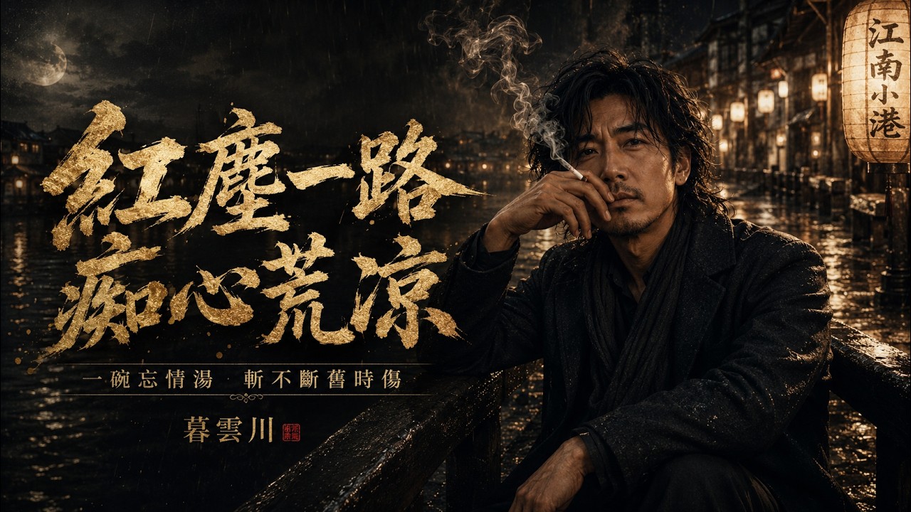 暮雲川翻唱《紅塵一路痴心荒涼》｜滄桑男聲版｜一碗忘情湯，斬不斷半生情傷