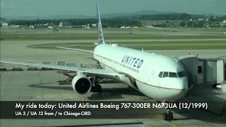 United Airlines Boeing 767-300ER N673UA UA 12 Zurich-Chicago Premium Plus Economy Trip Report