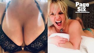 Miniatura del video Britney Spears posts close-up photo of ample cleavage in sexy lace bra | Page Six Celebrity News