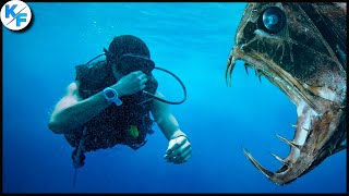 Саблезуб - жуткий подводный монстр. Самые большие зубы в океане. Глубоководный зомби