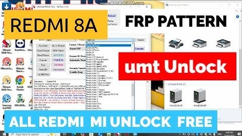 #REDMI 8A #UMT MI ACCOUNT #UNLOCK REMOVE #Pattern Password  #free