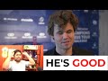 Magnus carlsen promotes hikaru nakamura from decent to good