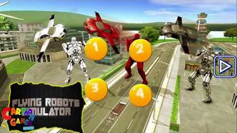 Flying Robot Car Simulator (By Confun GameStudio) Android Gameplay HD