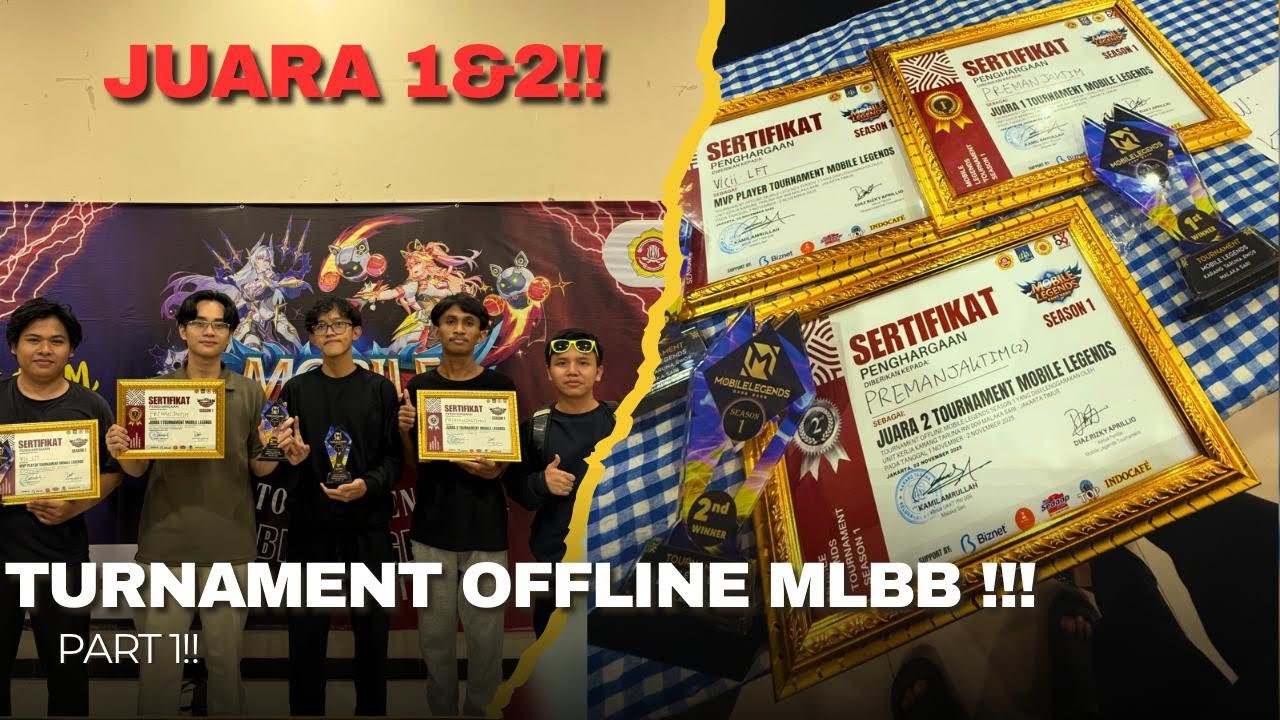 IKUT TURNAMENT OFFLINE MLBB KARANG TARUNA DAN JUARA!!! PART 1