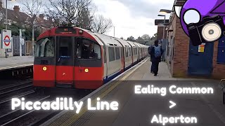 Picadilly Line Journey! Ealing Common  Alperton