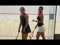 How to bring your a game in squash  alex toth v lucia bicknell