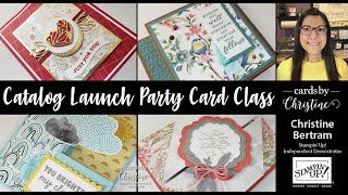 Catalog Launch Fun Folds Card Class with Cards by Christine