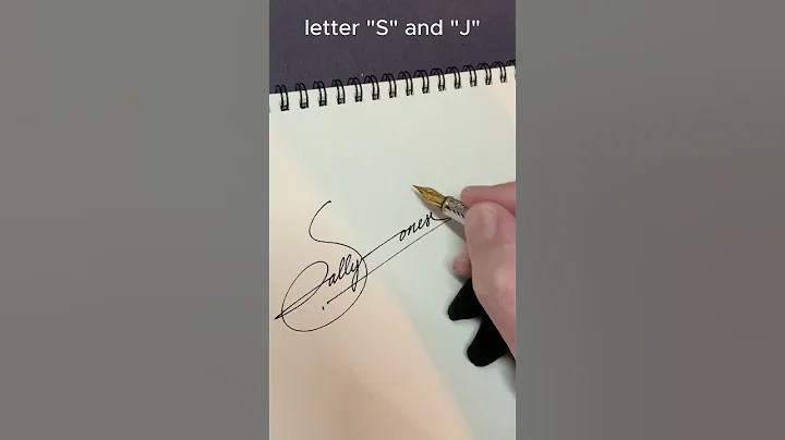 How to write the letter“S“and“J" #calligraphy lettering #calligraphy #art J and N#signature