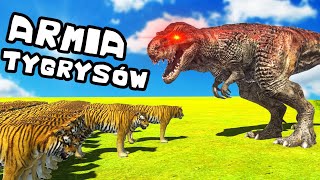 ❄️ T-REX KONTRA ARMIA TYGRYSÓW!? | Animal Revolt Battle Simulator |